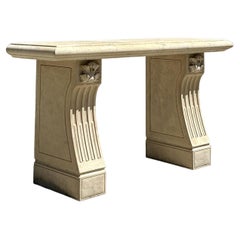 Vintage Regency Cast Concrete Console Table