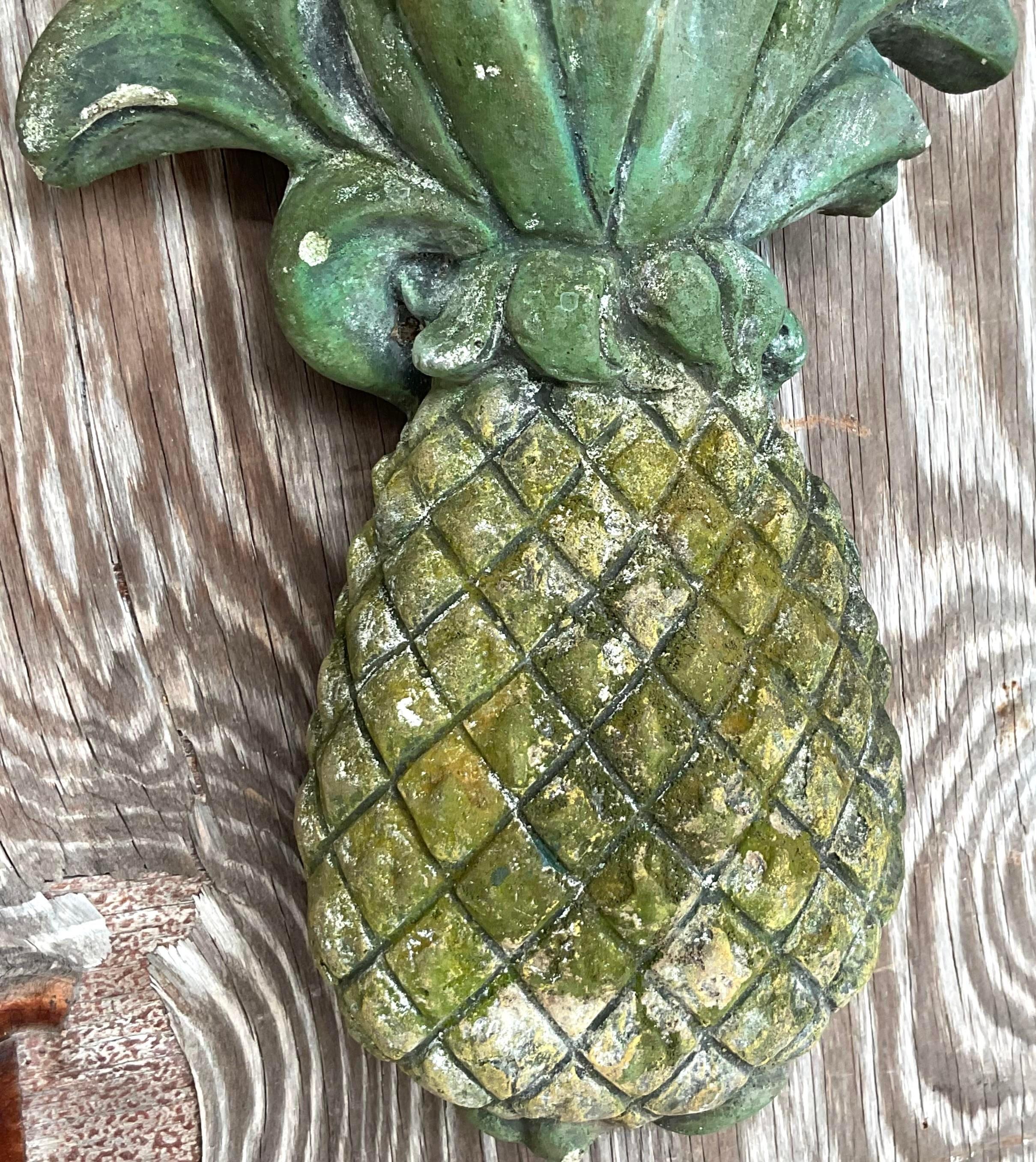 Béton ananas de style Régence vintage en béton moulé en vente