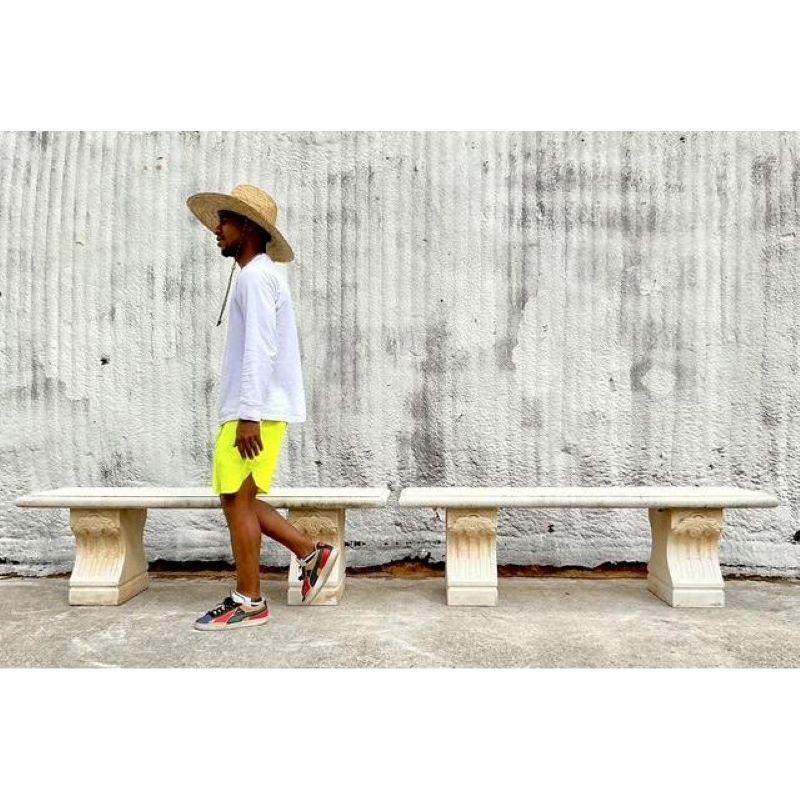 Neoclassico Panche da giardino in pietra fusa di epoca Regency - una coppia in vendita