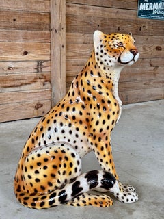 Vintage Regency Ceramic Glazed cheetah