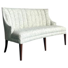 Vintage Regency Channel Tufted Settee
