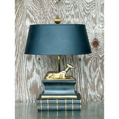 Vintage Regency Chapman Dog Lamp