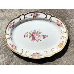 Vintage Regency Chelsea House Ceramic Floral Platter