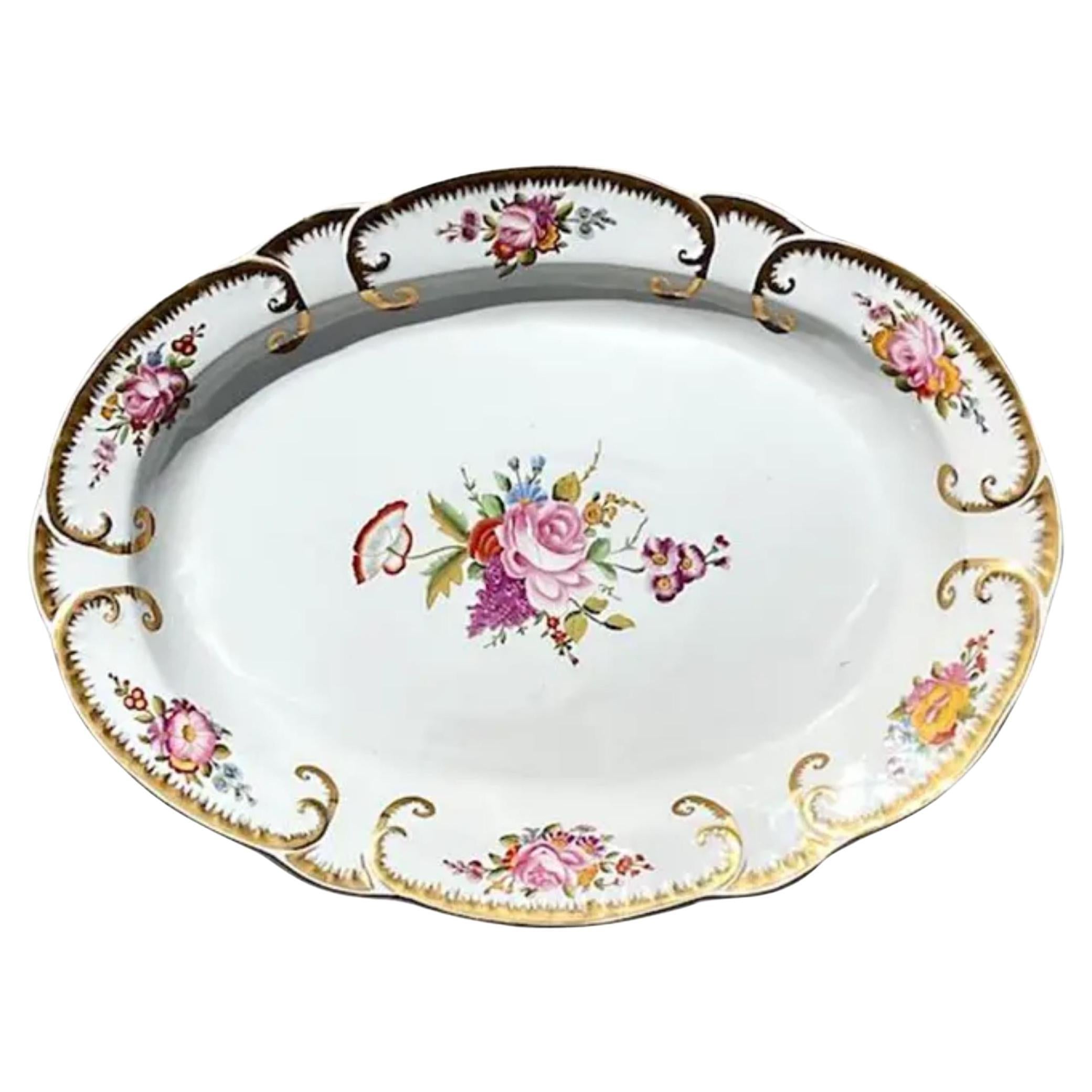 Vintage Regency Chelsea House Ceramic Floral Platter