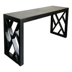 Vintage Regency Chinese Chippendale Console Table