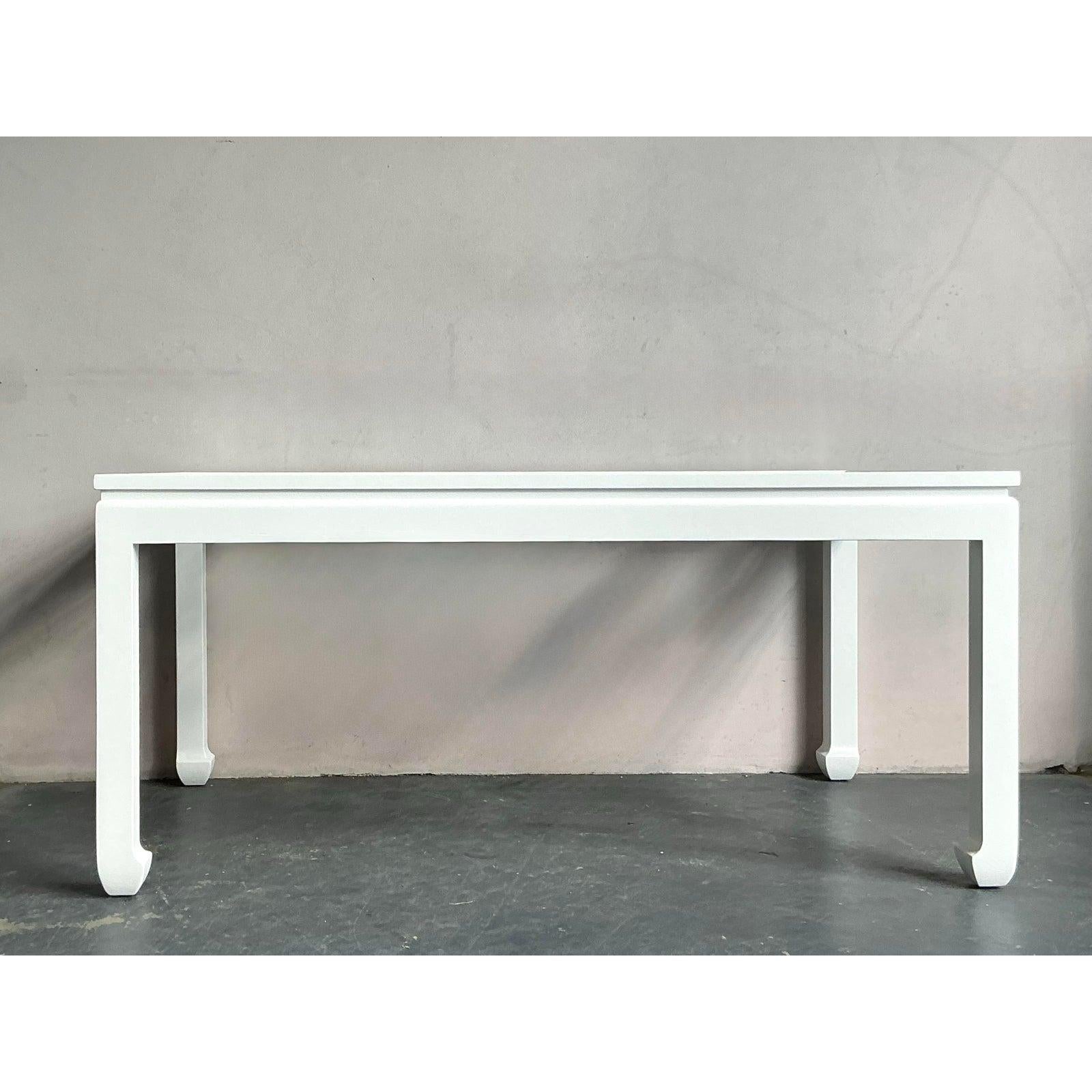 Verre Vintage Regency Chinese Chippendale Ming Table de salle à manger en vente