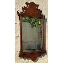 Specchio vintage in legno intagliato Chippendale Regency
