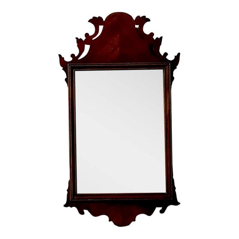 Espejo Vintage Regency Chippendale de Madera Tallada
