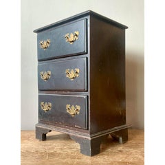 Vintage Regency Chippendale Petite Chest of Drawers