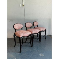 Tabourets de bar "Cafe Du Paris" Vintage Regency Christopher Guy - Lot de 3