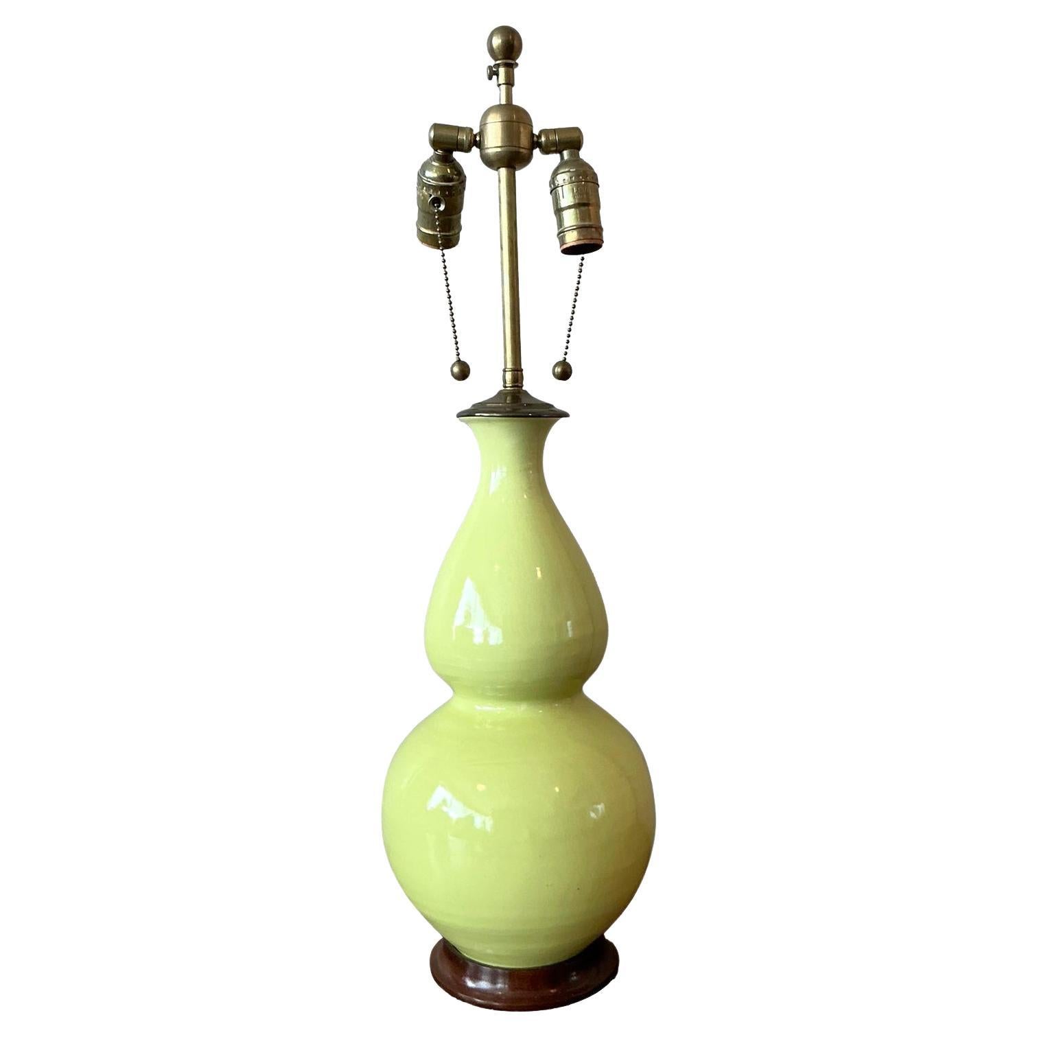 Vintage Regency Christopher Spitzmiller Gourd Lamp For Sale