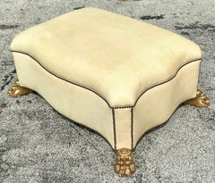 Otomana Vintage Regency Clawfoot Nailhead