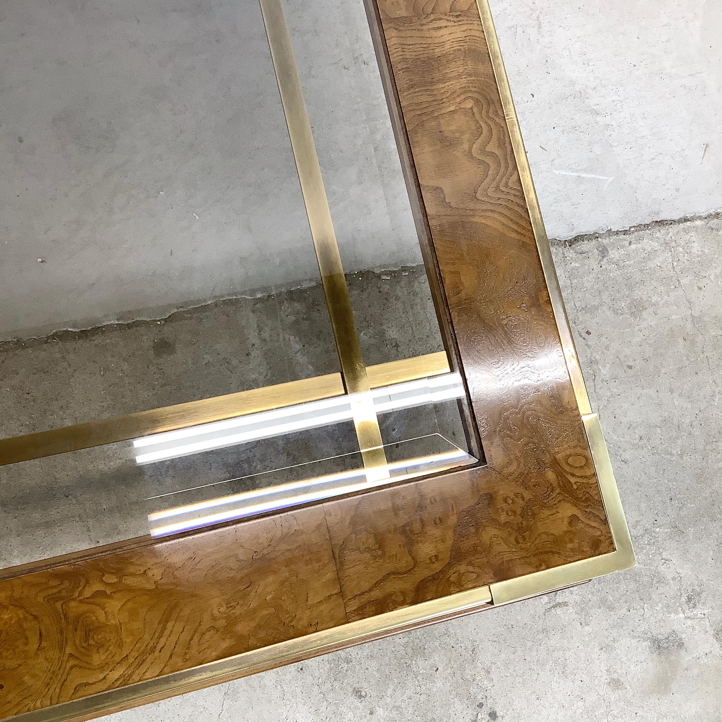 Glass Vintage Regency Coffee Table For Sale