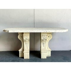 Vintage Regency Coquina Console Table