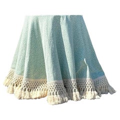 Vintage Regency Covington “Coral Reef” Table Skirt With Samuel and Sons Bullion