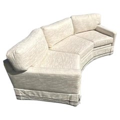 Vintage Regency Custom Angled Sofa