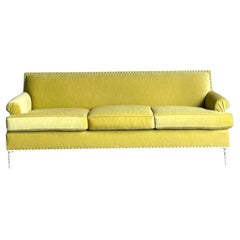 Divano vintage Regency in mohair su misura di Jansen
