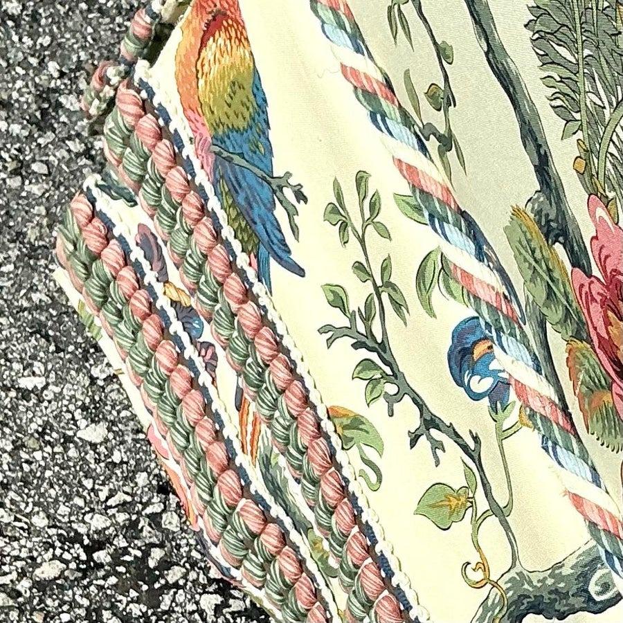 Canapé Vintage Regency Custom Schwartz Paris Printed Knole en vente 3