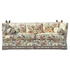 Vintage Regency Custom Schwartz Paris Printed Knole Sofa