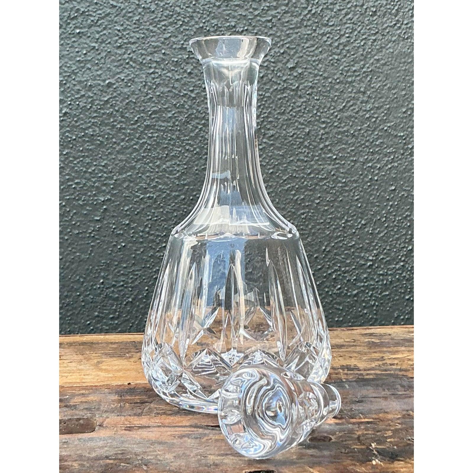 Vintage Regency geschliffenes Glas Dekanter (Art déco) im Angebot