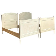 Vintage Regency Davenport Twin Beds - A Pair