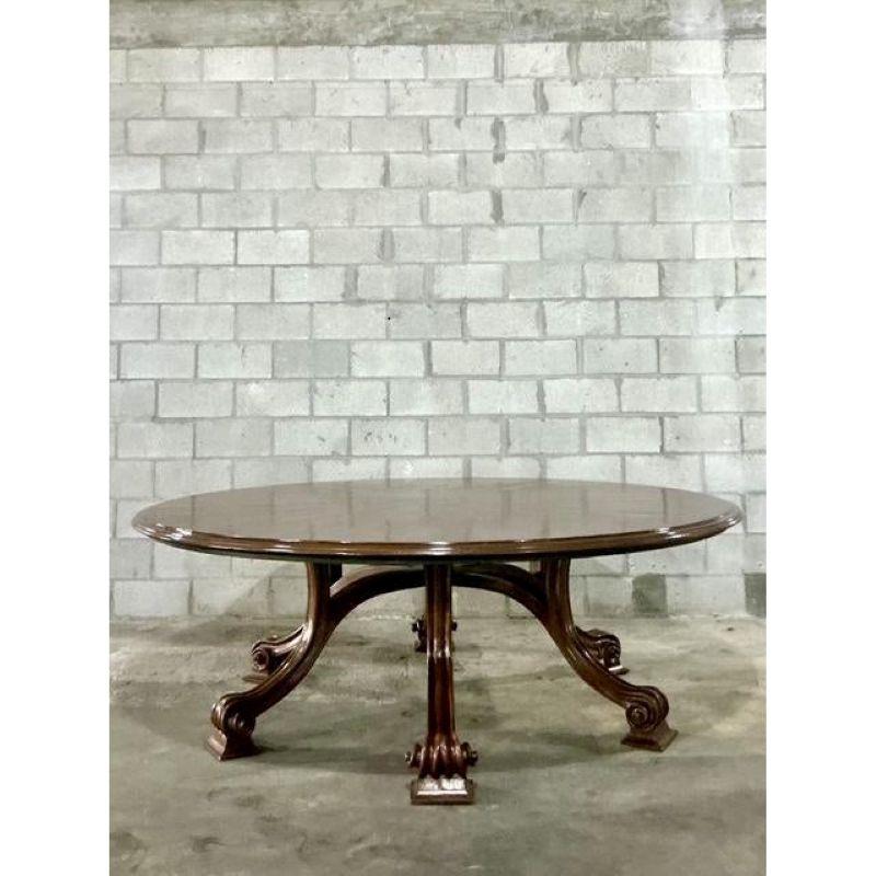 Americano Tavolo da pranzo allungabile in noce Dessin Fournir vintage Regency in vendita