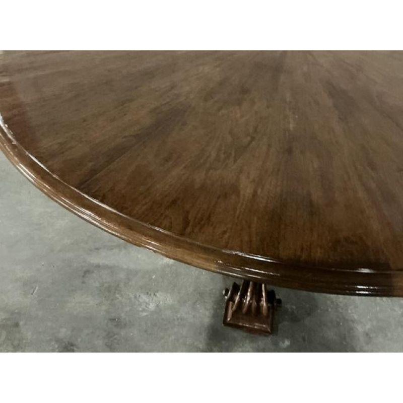 Tavolo da pranzo allungabile in noce Dessin Fournir vintage Regency in vendita 1