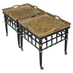 Mesas auxiliares caladas Drexel Vintage Regency - Pareja