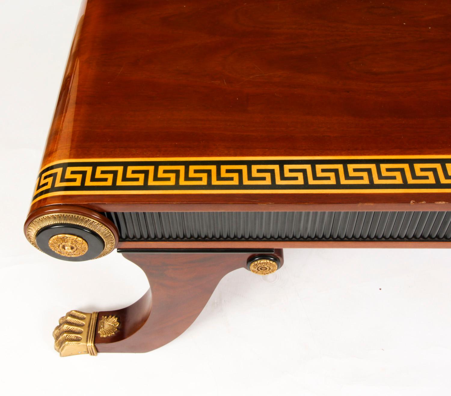 Late 20th Century Vintage Regency Egyptian Revival Coffee Table 20th Century