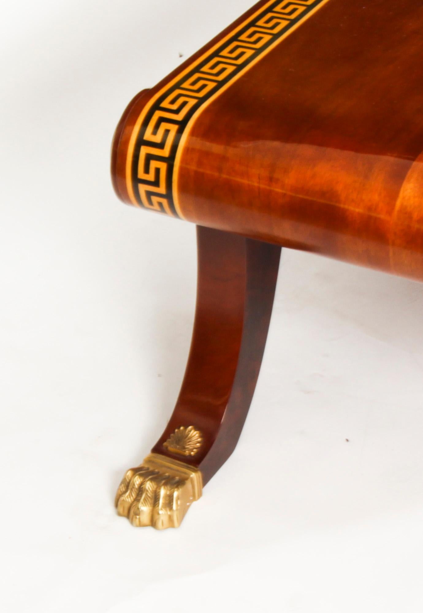 Vintage Regency Egyptian Revival Coffee Table 20th Century 1