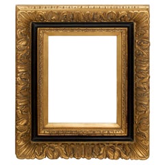 Vintage Elegance Gold Wood Frame with Ornate Gilt Trim 1980s Regency