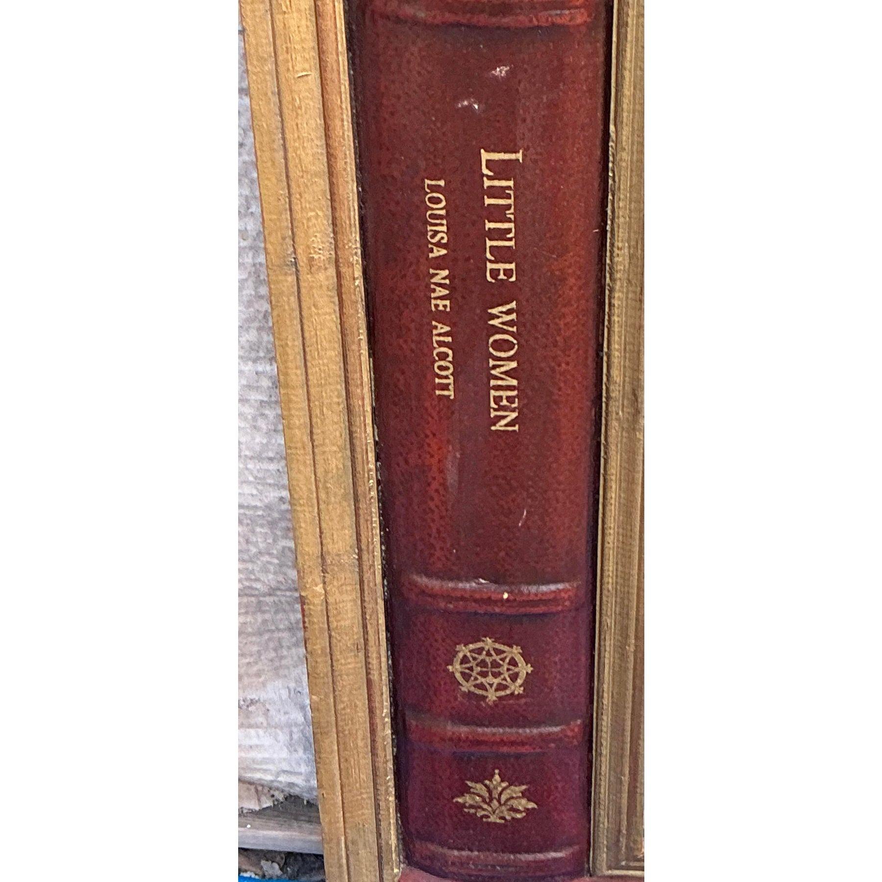 Regency Specchio per libri in pelle goffrata Vintage By in vendita