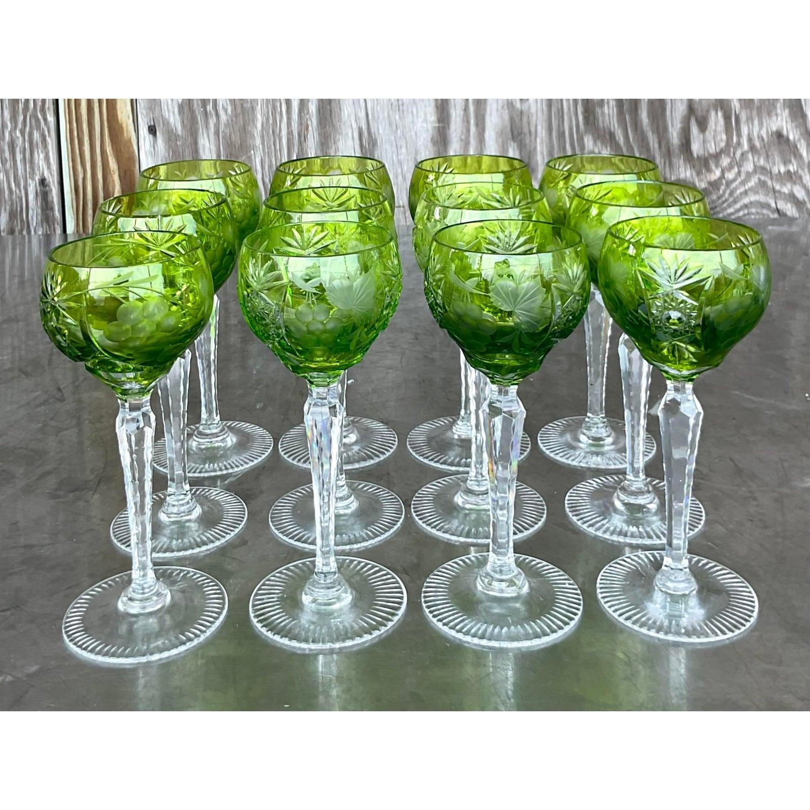 crystal glasses set of 12