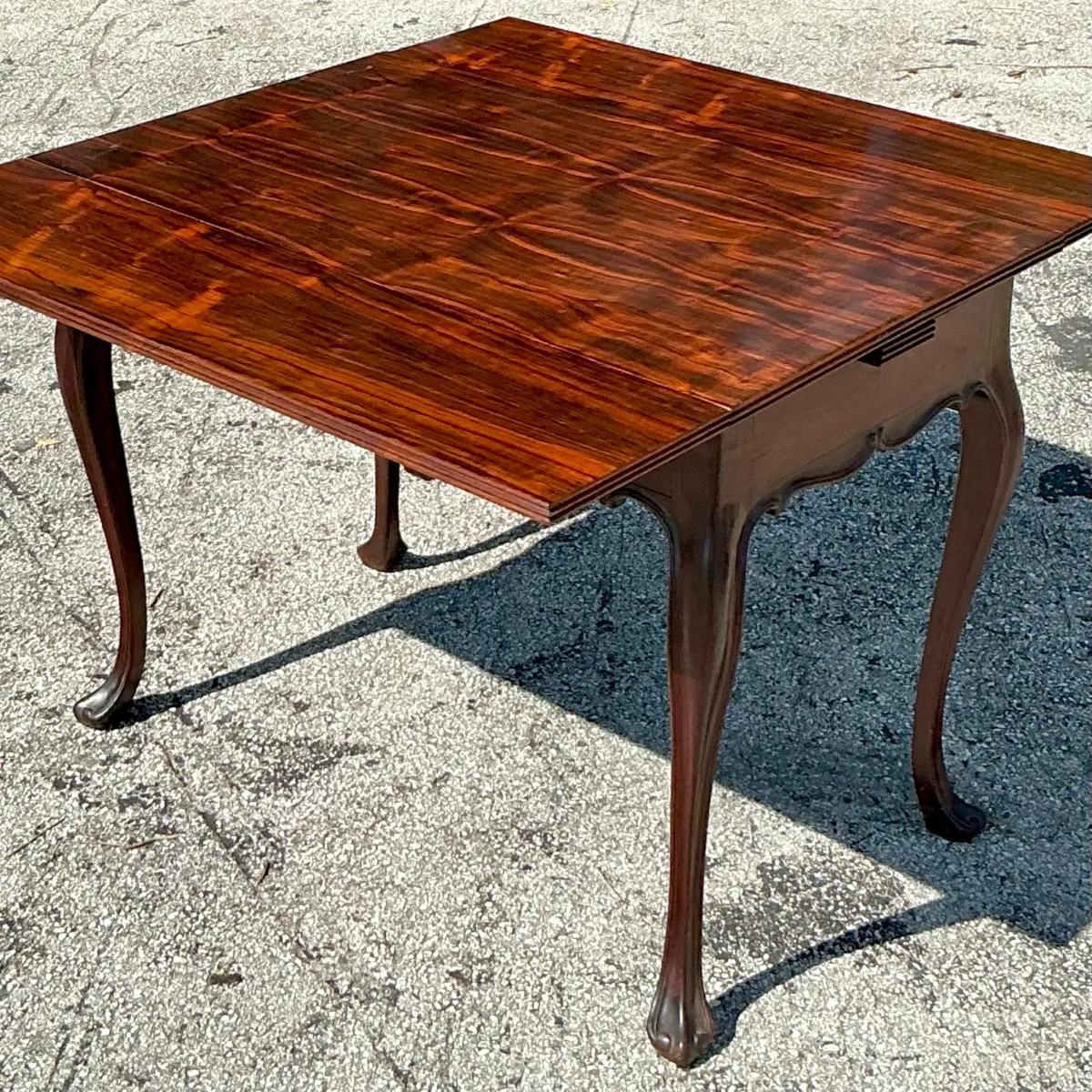 Américain Table de jeu extensible Regency vintage en vente