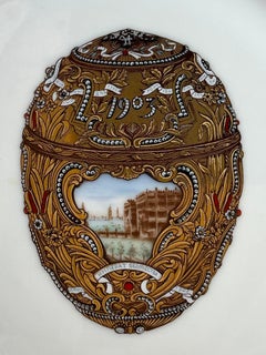 Vintage Regency Faberge Egg Limoges Plates - Set of 8