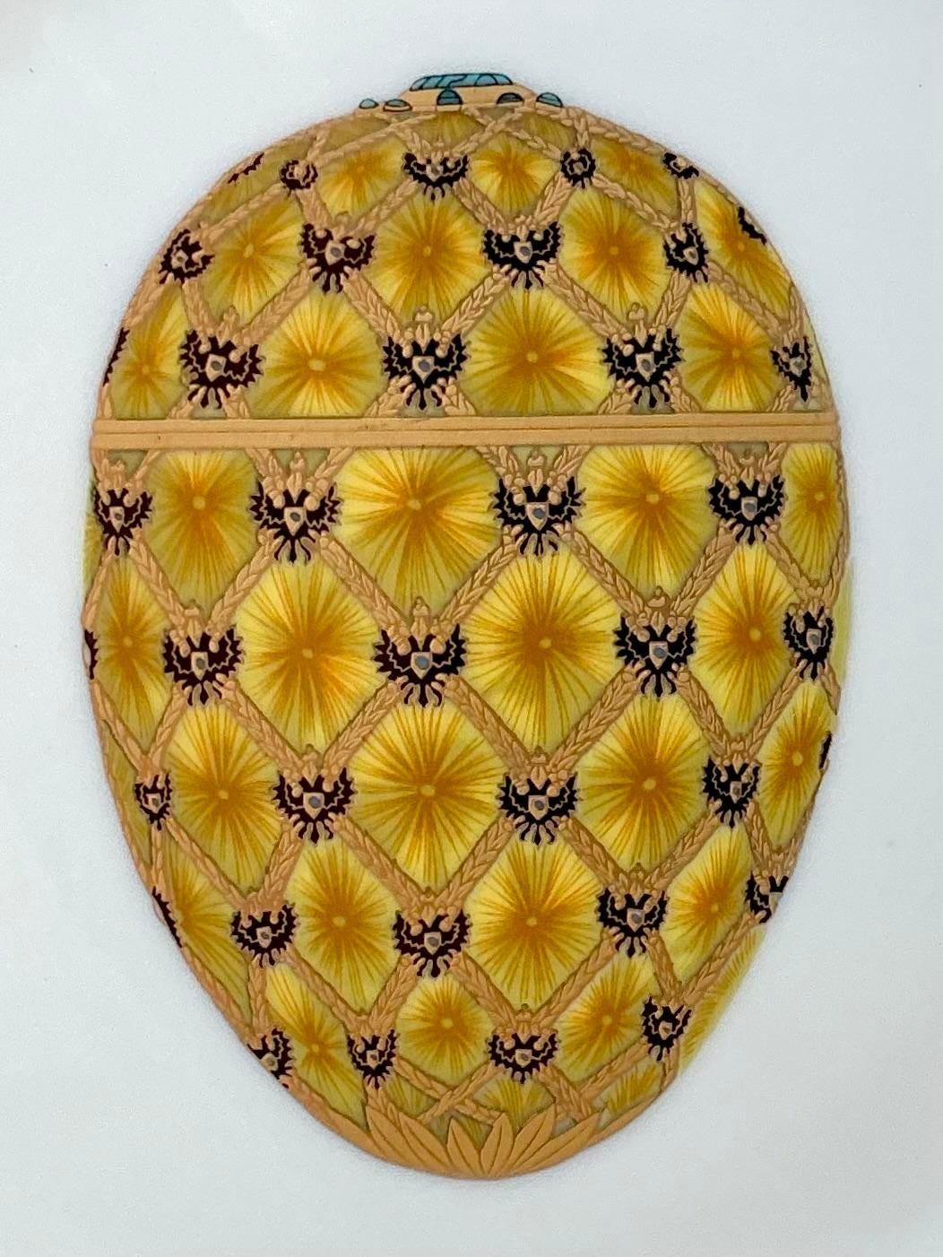 20th Century Vintage Regency Faberge Egg Limoges Plates - Set of 8