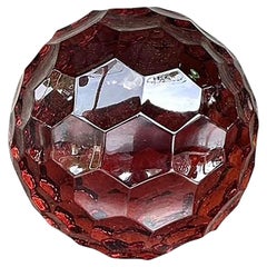 Esfera de cristal macizo facetado Vintage Regency