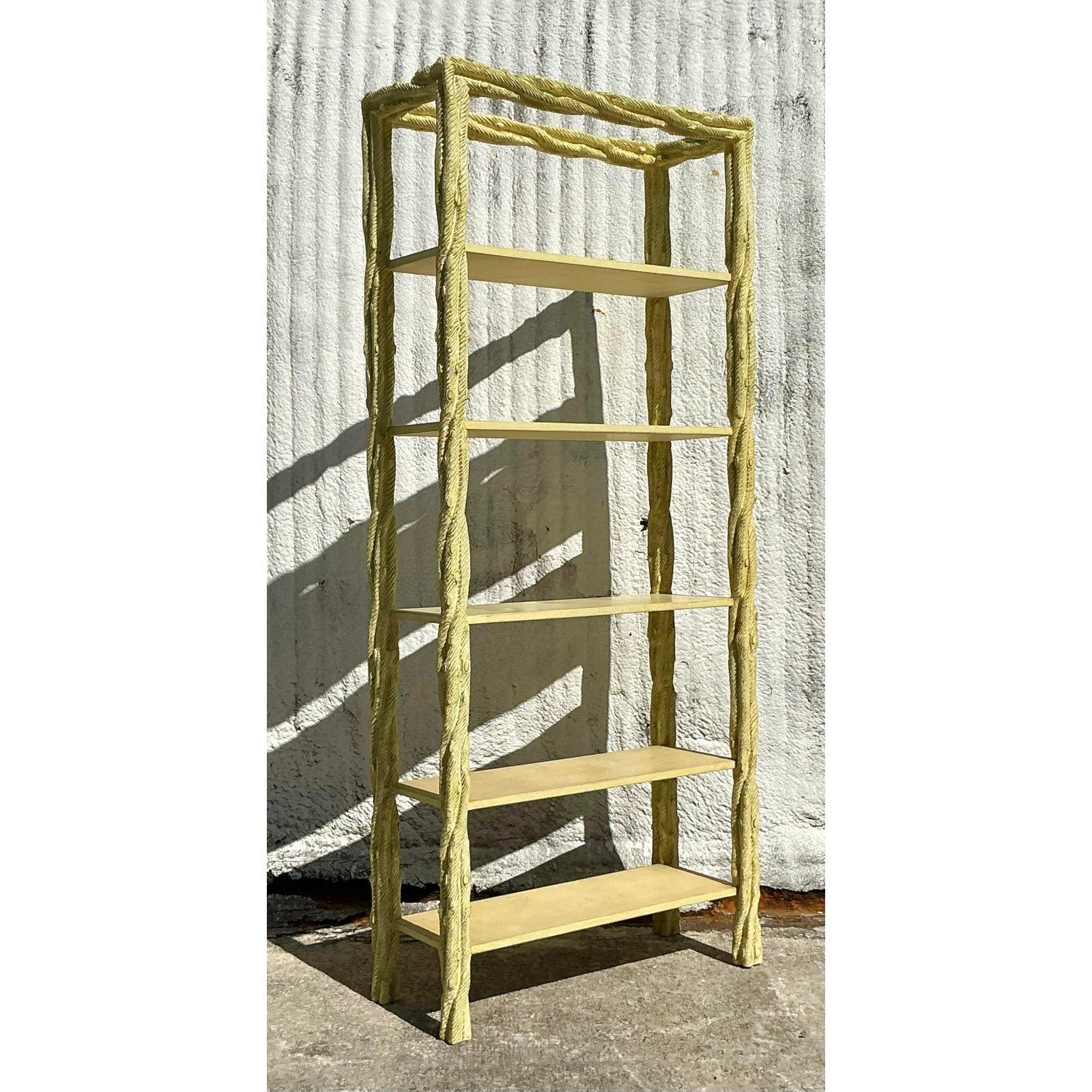 Americano Etagere in finto bois d'epoca Regency in vendita
