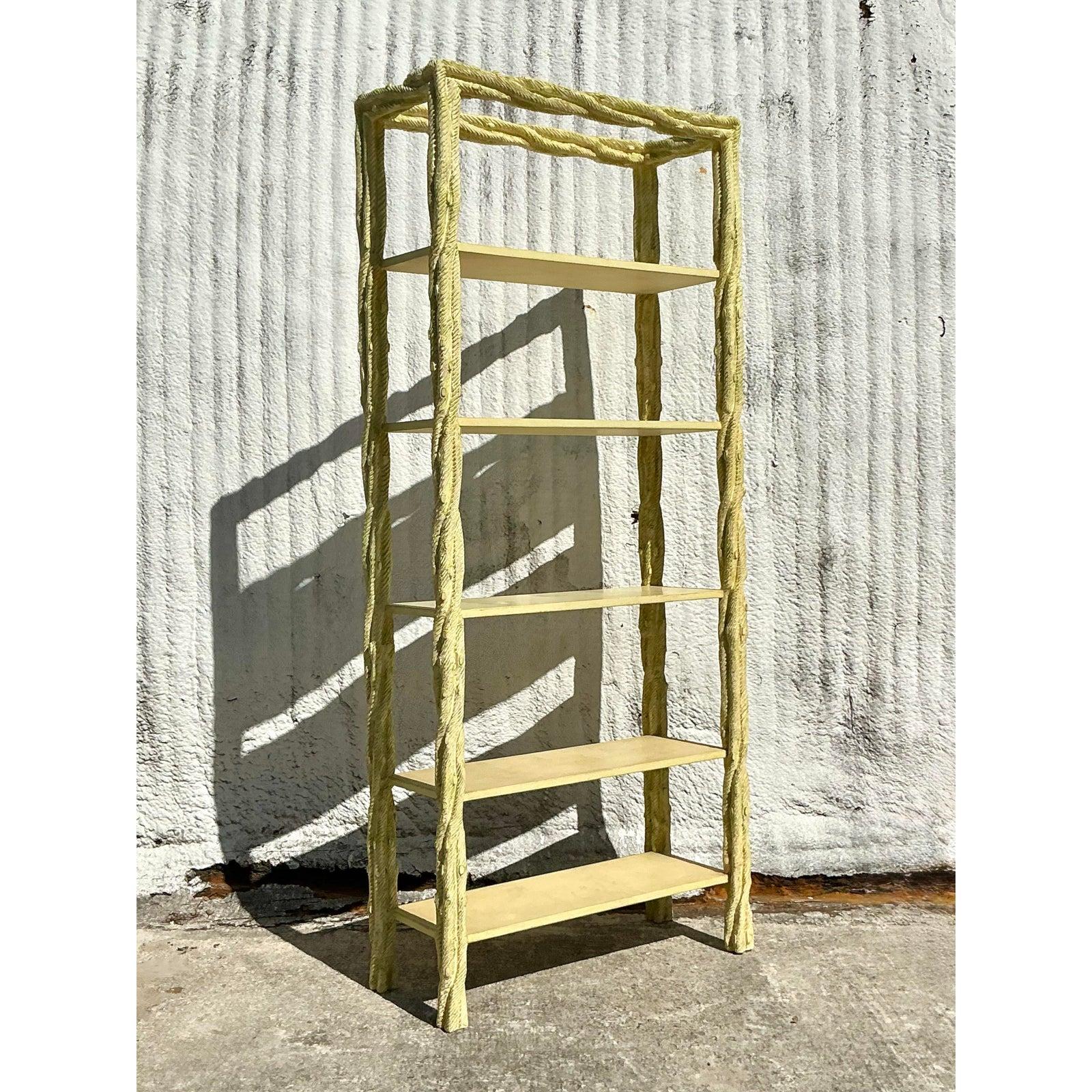 Etagere in finto bois d'epoca Regency In condizioni buone in vendita a west palm beach, FL