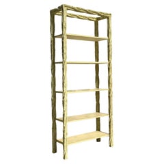 Vintage Regency Faux Bois Etagere