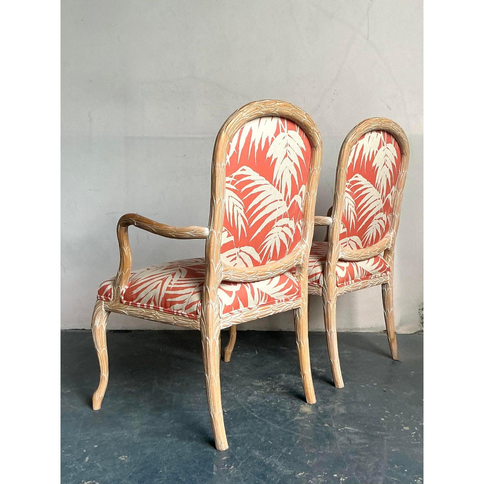 Americano Fauteuils in finto bois d'epoca in quadriglia 