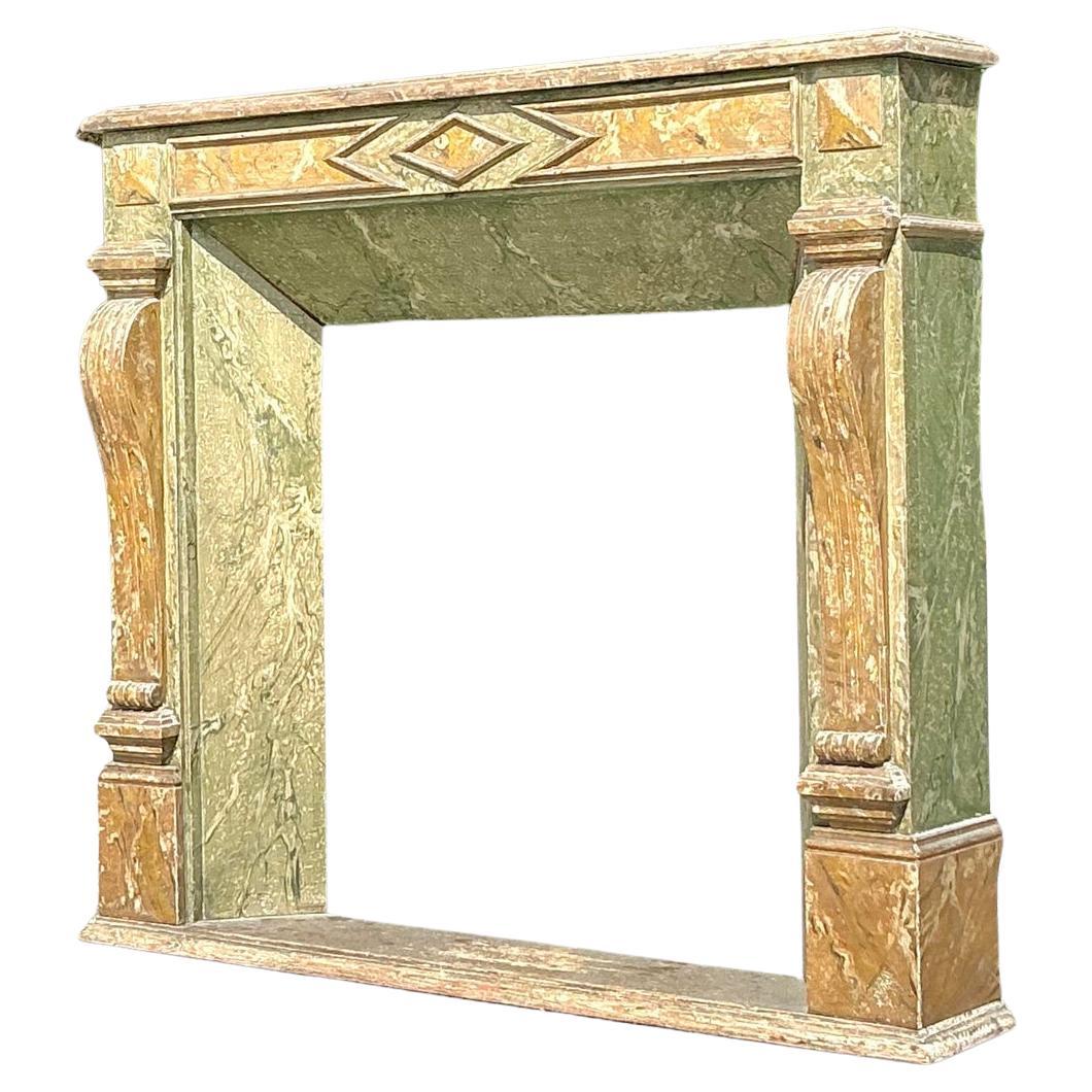 Vintage Regency Faux Finished Kamin Umrandung