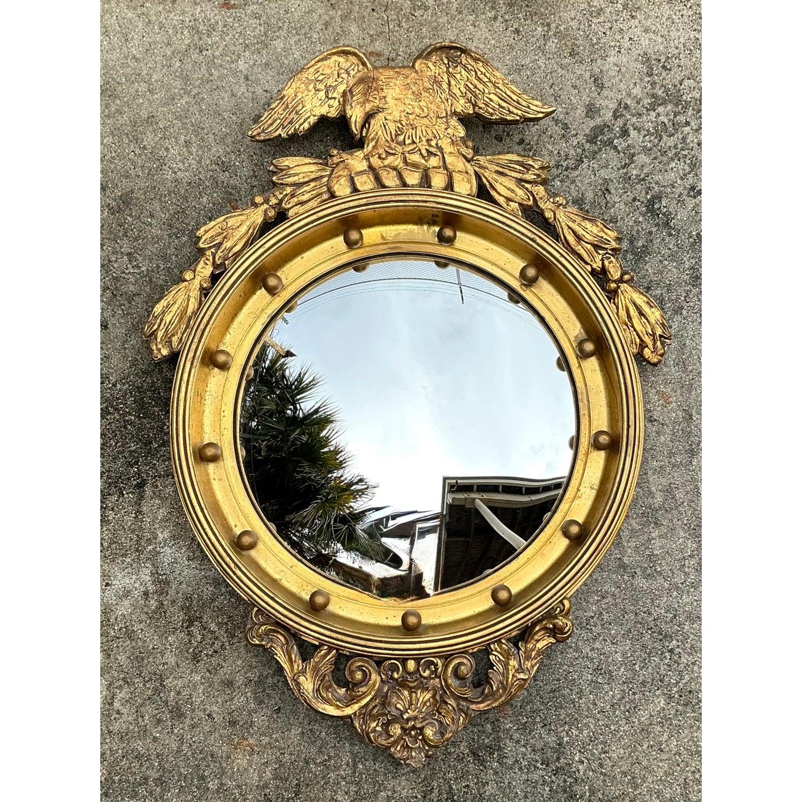 Vintage Regency Federal Gilt Eagle Mirror (miroir à aigle doré) en vente 1