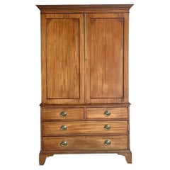 Vintage Regency Federal Mahogany Linen Press