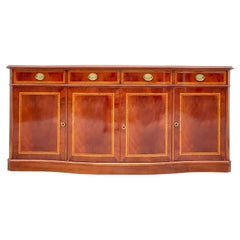 Vintage Regency Flame Mahogany Inlay Credenza