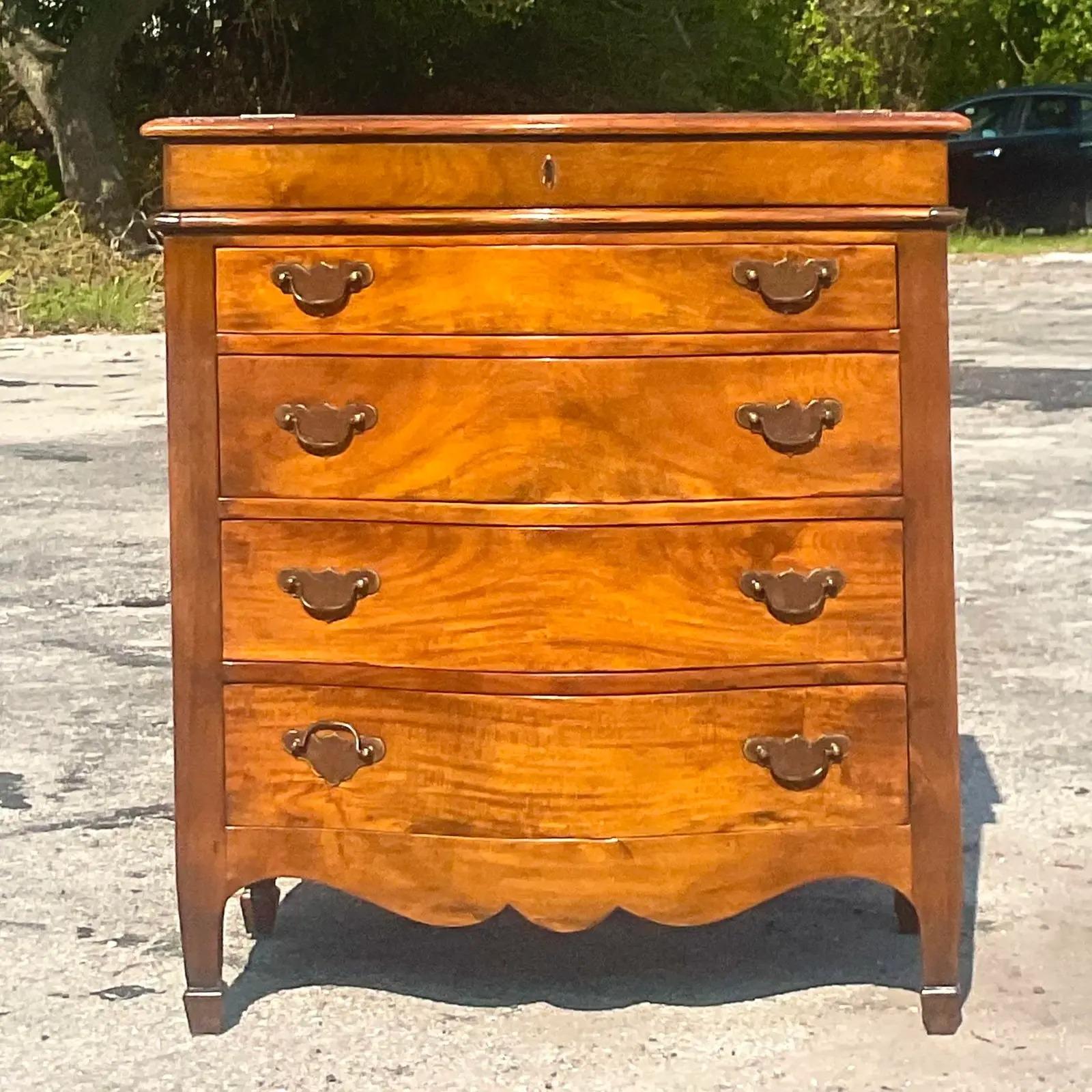 Vintage Regency Flip Top Writing Desk at 1stDibs