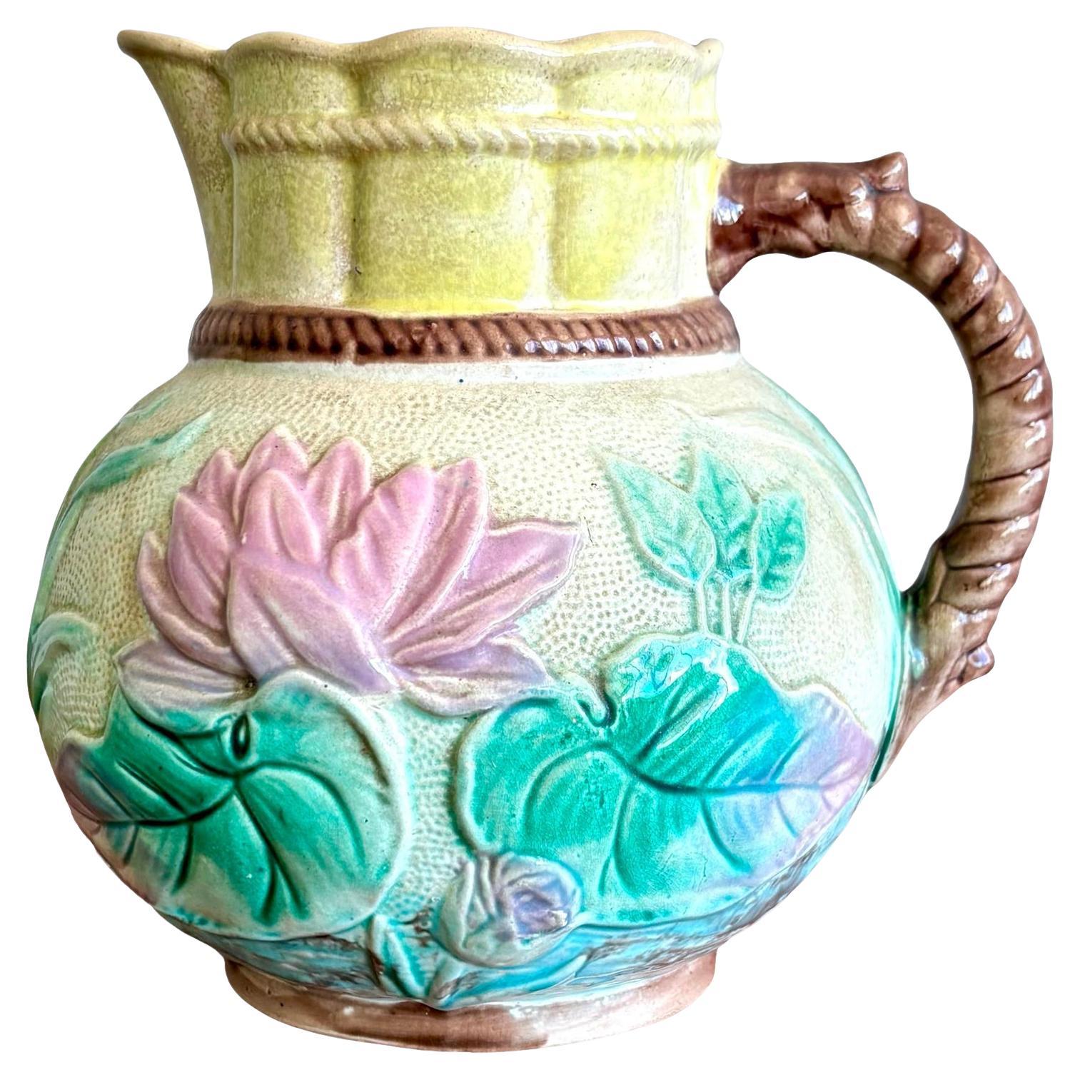 Jarra de Cerámica Floral Vintage Regency