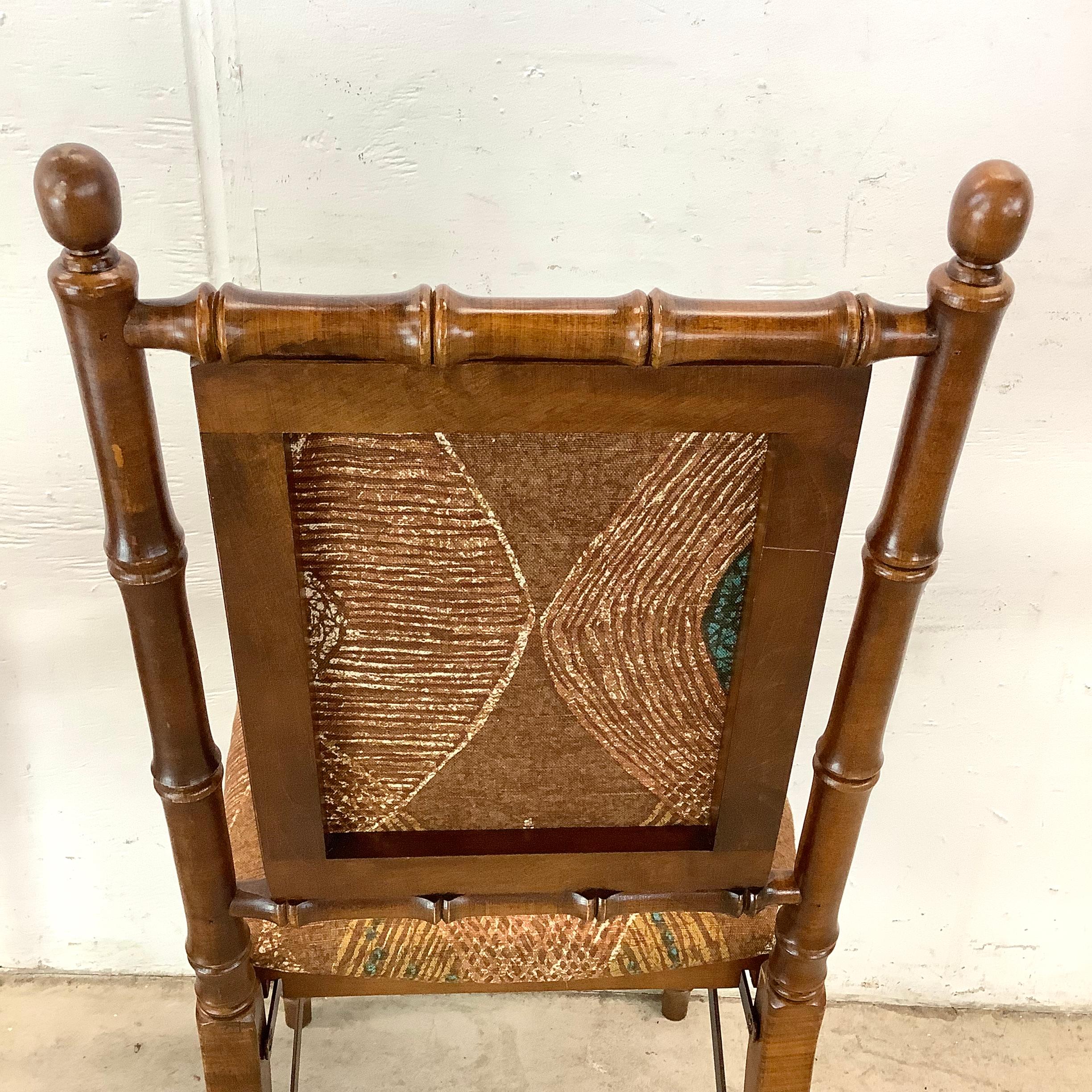 Chaises de salle à manger pliantes Vintage Regency - Six en vente 2