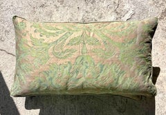 Vintage Regency Fortuny Brocade Rectangle Throw Pillows - Set of Two