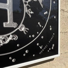 Vintage Regency Framed Hermes Scarf